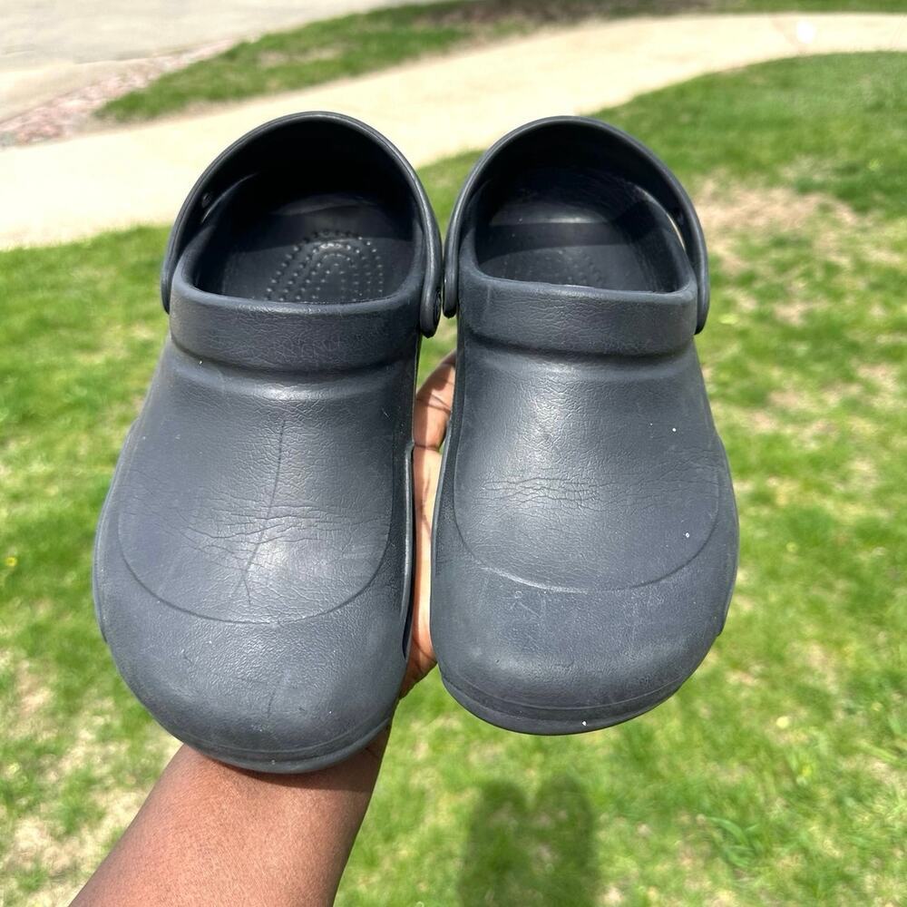 Crocs Bistro Adult Unisex Work‎ Clogs Size M6 W8 Black - Picture 11 of 14